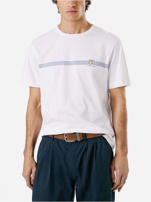 T-shirt Pepe Jeans Tad Branco para Homem - Kiabi
