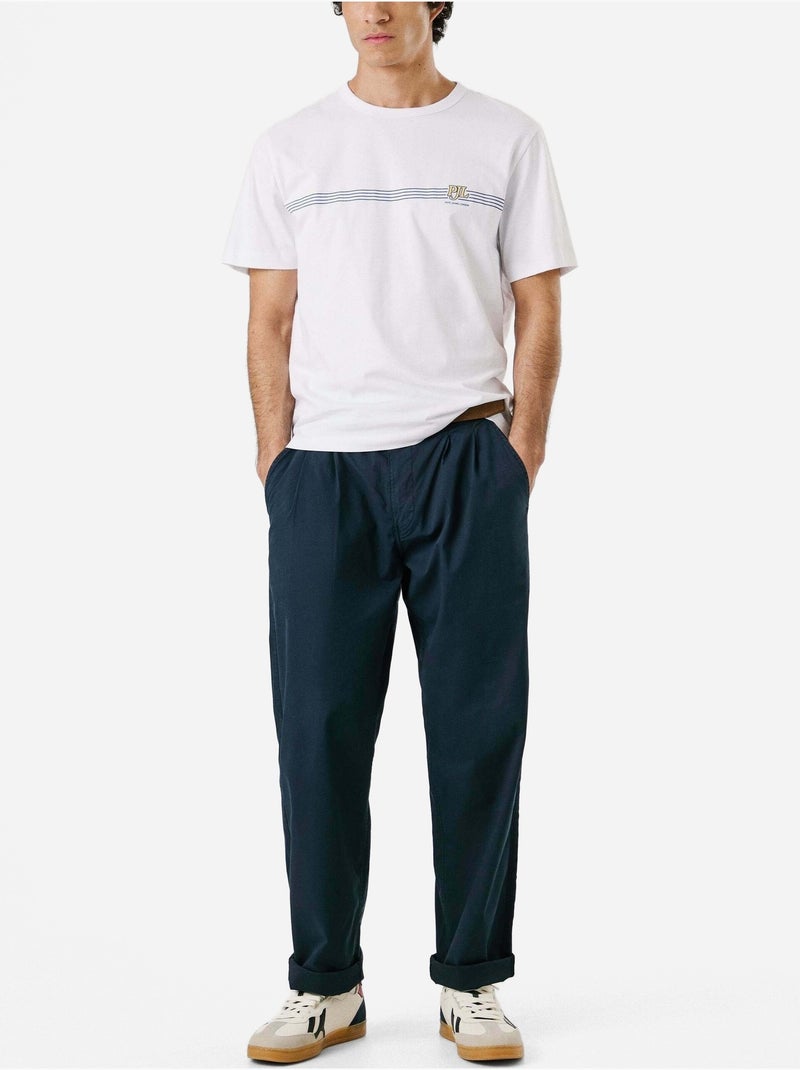 T-shirt Pepe Jeans Tad Branco para Homem Branco - Kiabi
