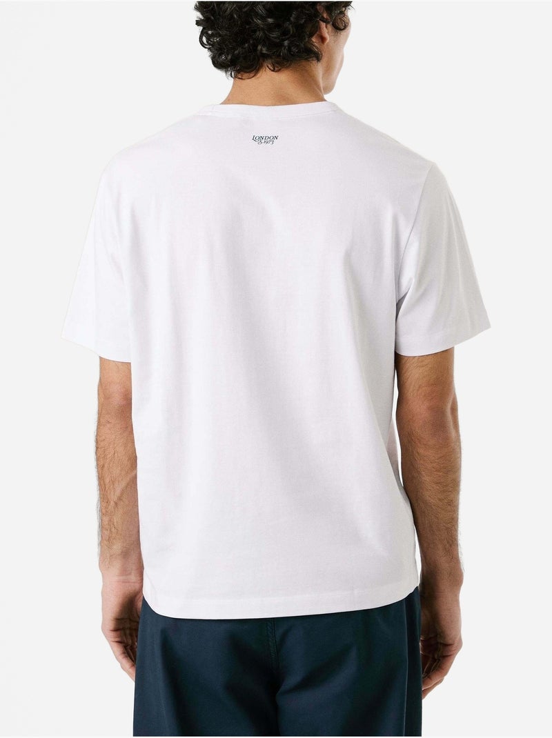 T-shirt Pepe Jeans Tad Branco para Homem Branco - Kiabi