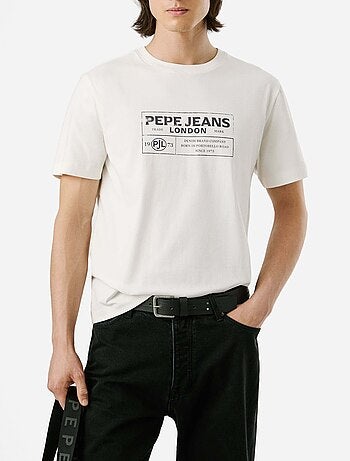 T-Shirt Pepe Jeans Tharky para Homem Branco