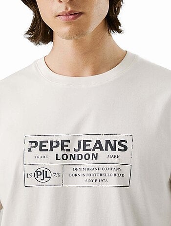 T-Shirt Pepe Jeans Tharky para Homem Branco