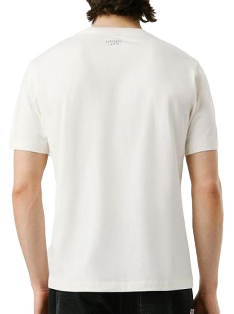 T-Shirt Pepe Jeans Tharky para Homem Branco Branco - Kiabi