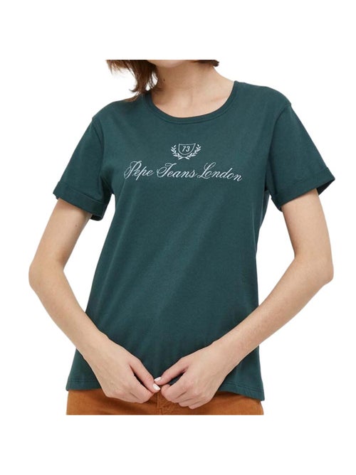 T-shirt Pepe Jeans Vivian Azul para Mulher - Kiabi T-shirt Pepe Jeans Vivian Azul para Mulher - Kiabi