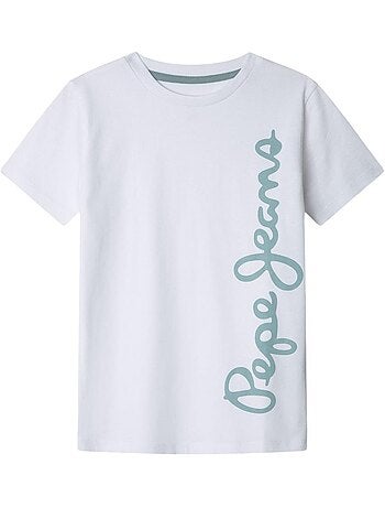 T-shirt Pepe Jeans Waldo Branco para Menino