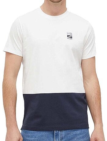 T-shirt Pepe Jeans Walter para Homem Branco/Marinho