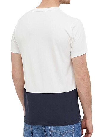 T-shirt Pepe Jeans Walter para Homem Branco/Marinho