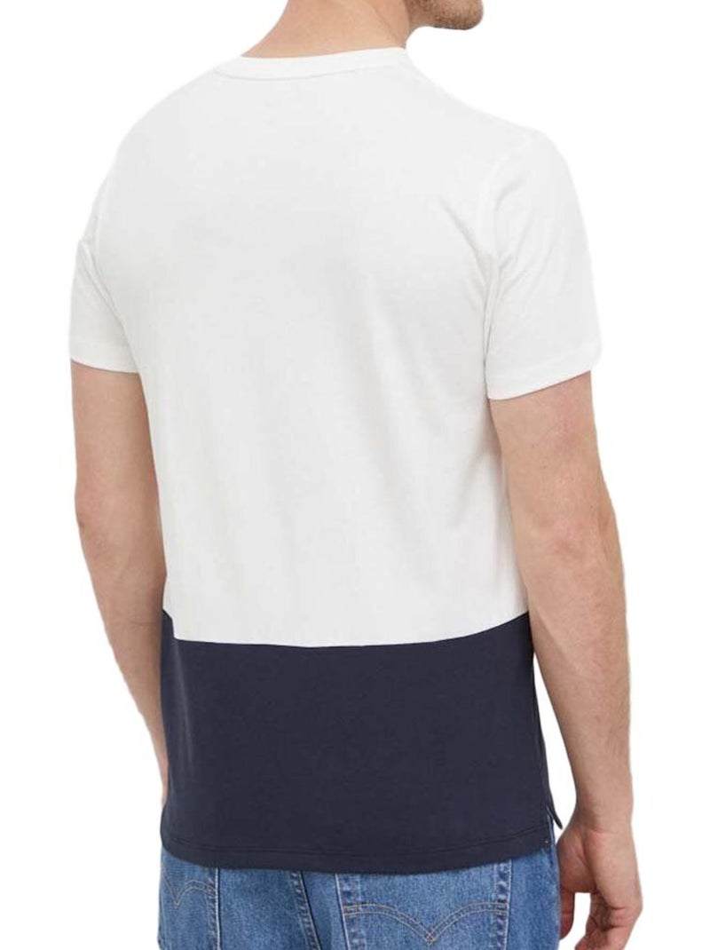 T-shirt Pepe Jeans Walter para Homem Branco/Marinho Branco - Kiabi
