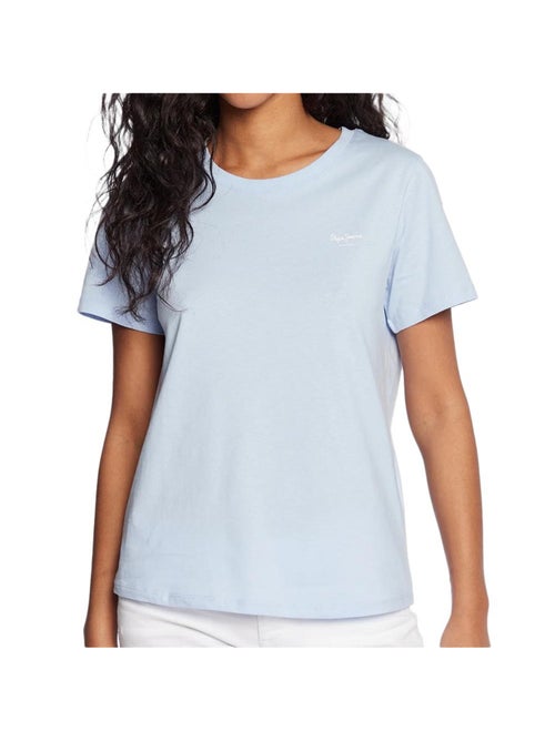 T-shirt Pepe Jeans Wendy Chest Azul para Mulher - Kiabi T-shirt Pepe Jeans Wendy Chest Azul para Mulher - Kiabi