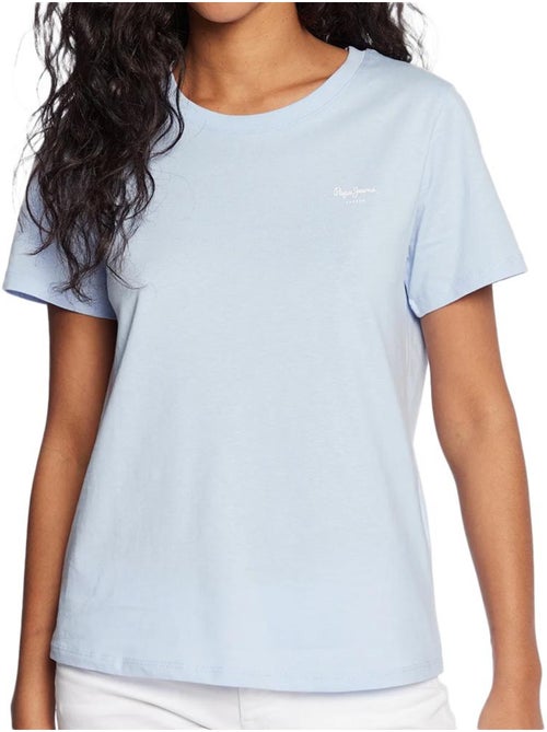 T-shirt Pepe Jeans Wendy Chest Azul para Mulher - Kiabi T-shirt Pepe Jeans Wendy Chest Azul para Mulher - Kiabi