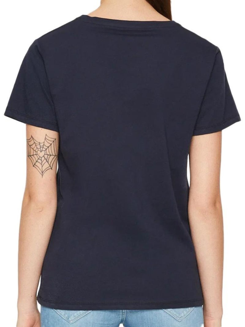 T-shirt Pepe Jeans Wendy V para Mulher Azul Marinho Azul-marinho - Kiabi