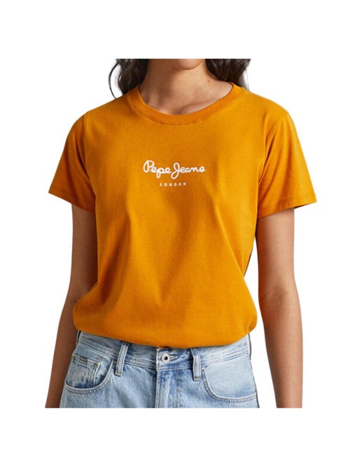 T-shirt Pepe Jeans Wendys Laranja para Mulher - Kiabi T-shirt Pepe Jeans Wendys Laranja para Mulher - Kiabi