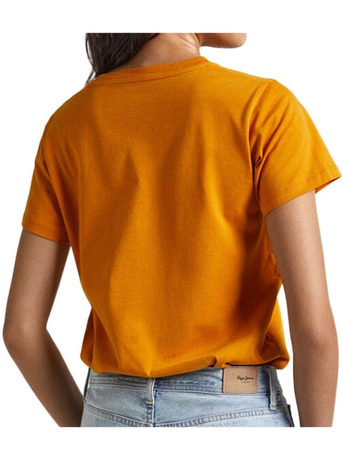 T-shirt Pepe Jeans Wendys Laranja para Mulher - Kiabi T-shirt Pepe Jeans Wendys Laranja para Mulher - Kiabi