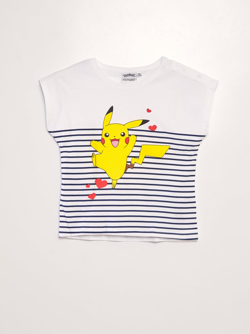 T-shirt 'Pikachu' - So Easy Branco - Kiabi