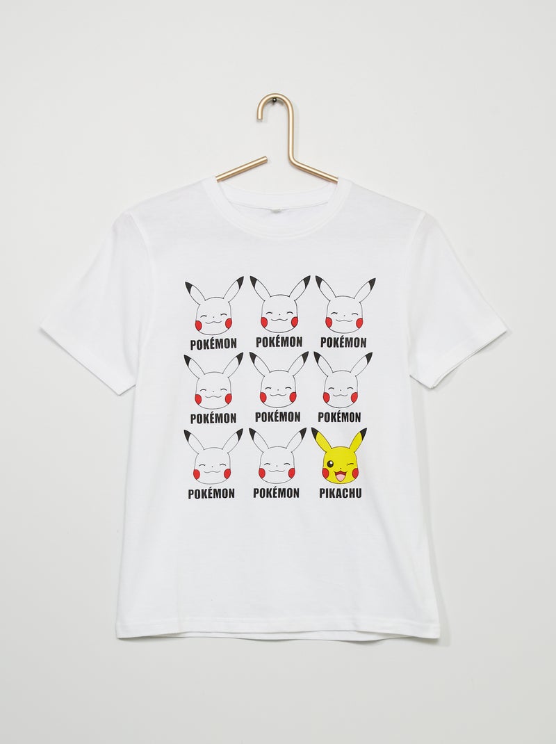 T-shirt 'Pikachu' do 'Pokémon' Branco - Kiabi