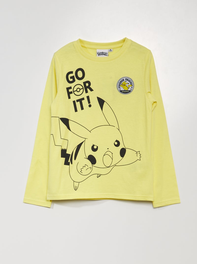 T-shirt 'Pikachu' 'Pokémon' AMARELO - Kiabi