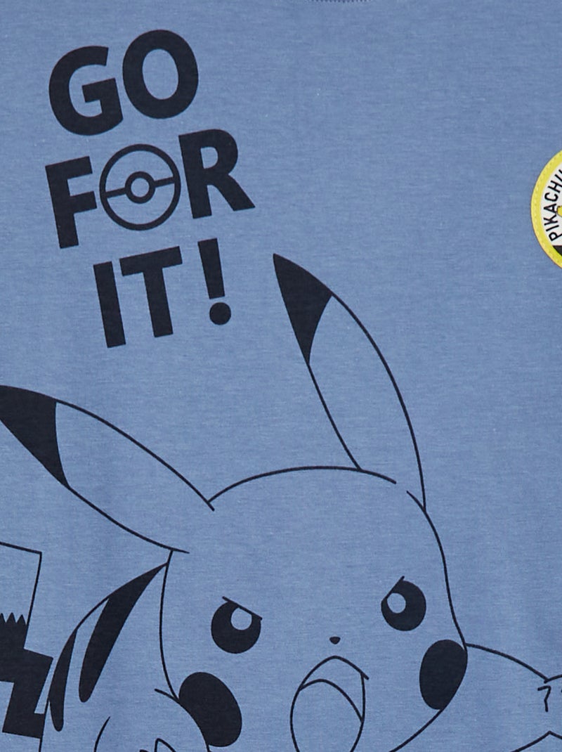 T-shirt 'Pikachu' 'Pokémon' AZUL - Kiabi