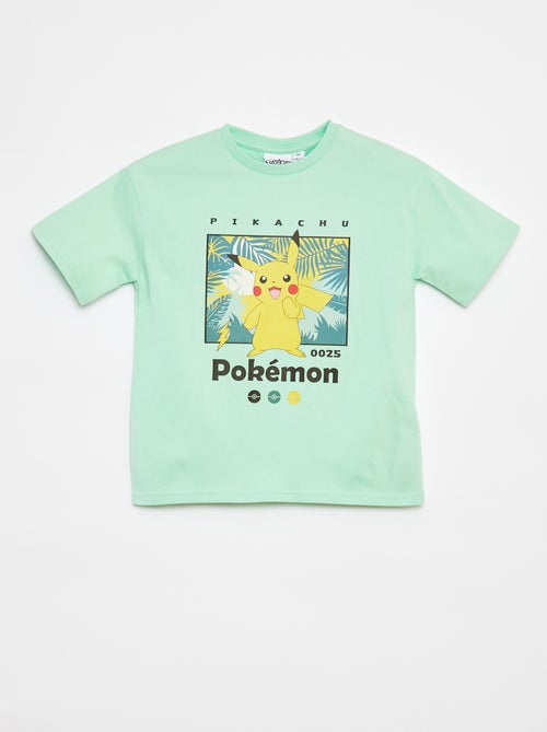 T-shirt 'Pikachu' 'Pokémon' de manga curta - Kiabi