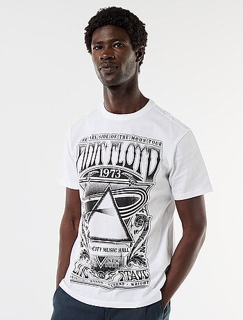 T-shirt 'Pink Floyd' de manga curta