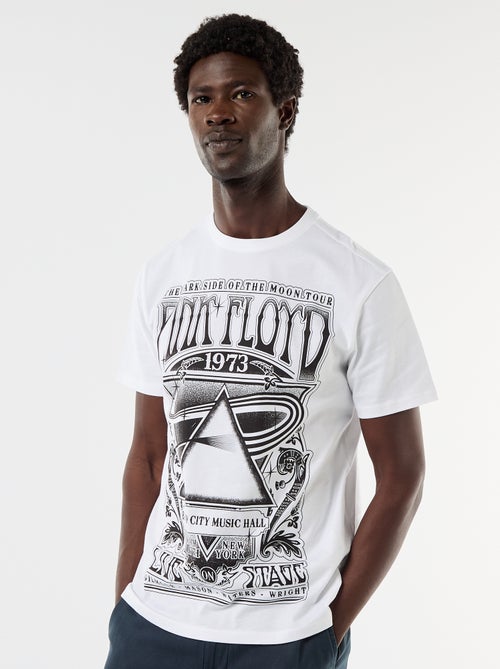 T-shirt 'Pink Floyd' de manga curta - Kiabi