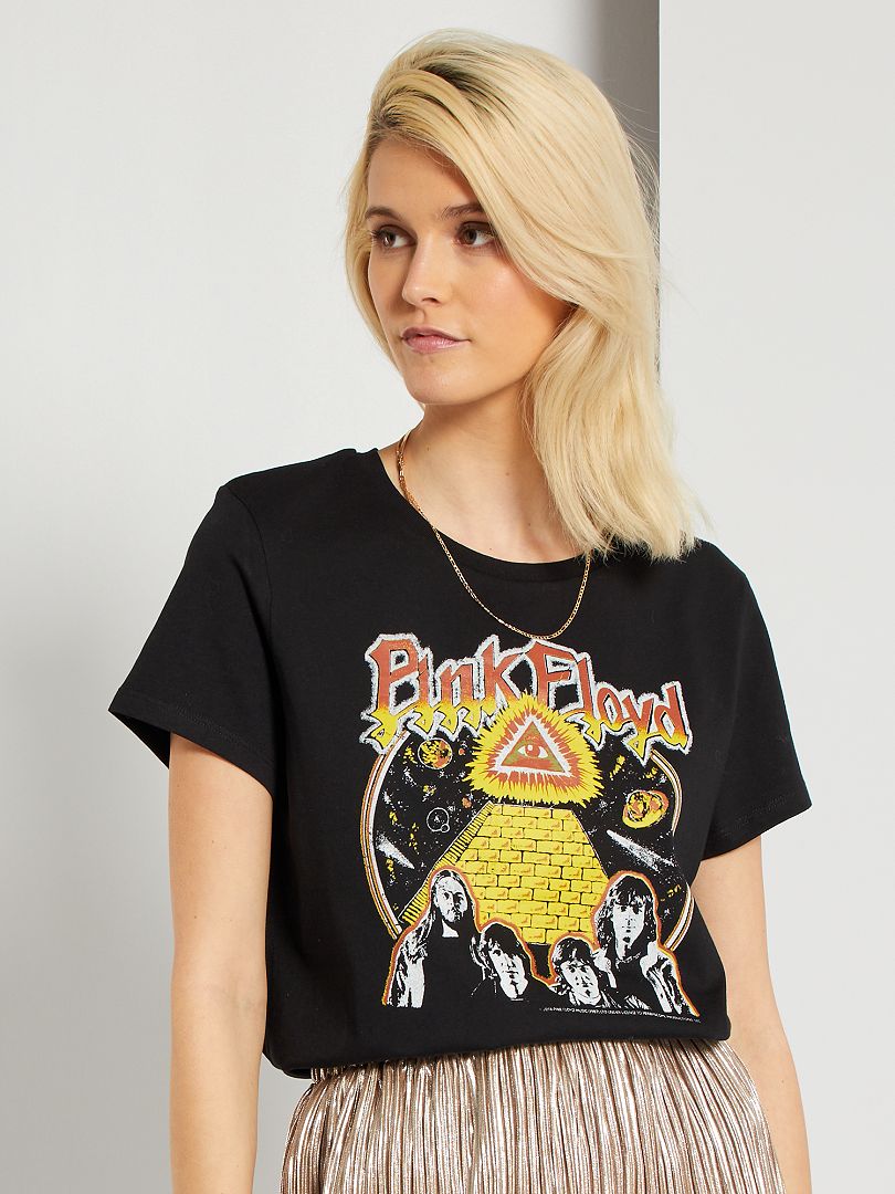T-shirt 'Pink Floyd' Preto - Kiabi