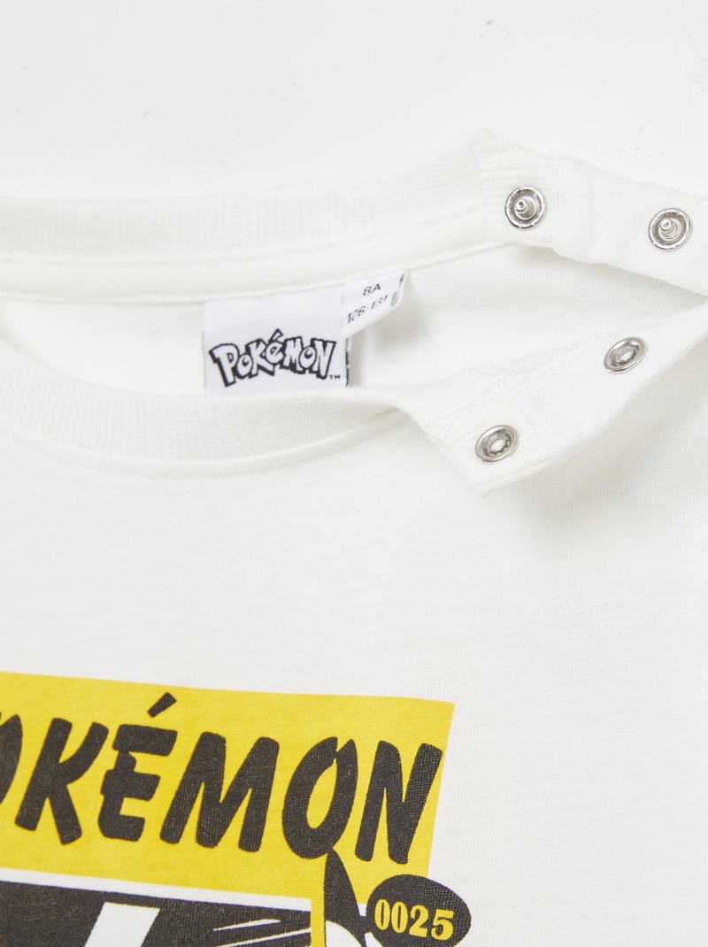 T-shirt 'Pokémon' - So Easy Branco - Kiabi