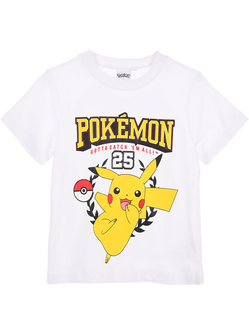 T-shirt pokémon branco menino | licença oficial Branco - Kiabi