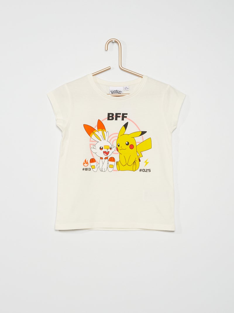 T-shirt 'Pokémon' Branco - Kiabi