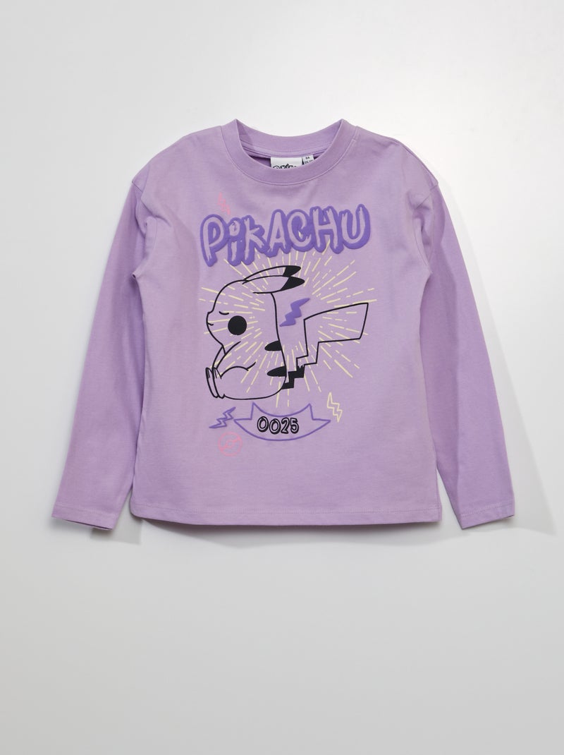 T-shirt 'Pokémon' de manga comprida VIOLETA - Kiabi