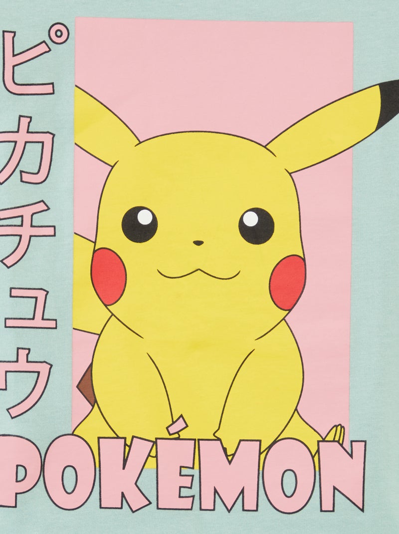 T-shirt 'Pokémon' de manga curta - coleção fácil de vestir VERDE - Kiabi