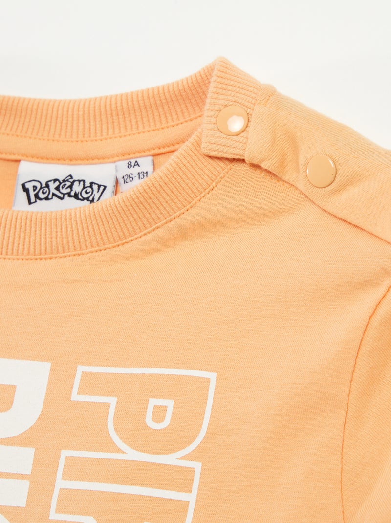 T-shirt 'Pokémon' de manga curta - So Easy LARANJA - Kiabi