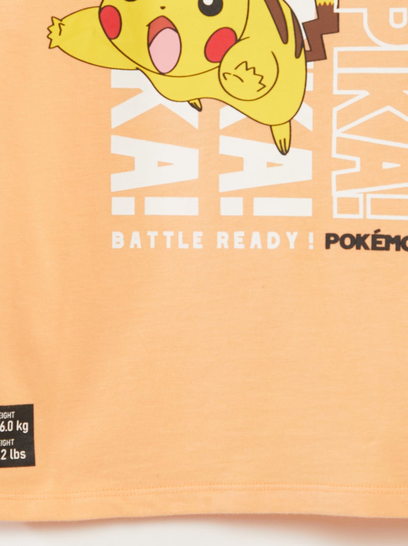 T-shirt 'Pokémon' de manga curta - So Easy LARANJA - Kiabi