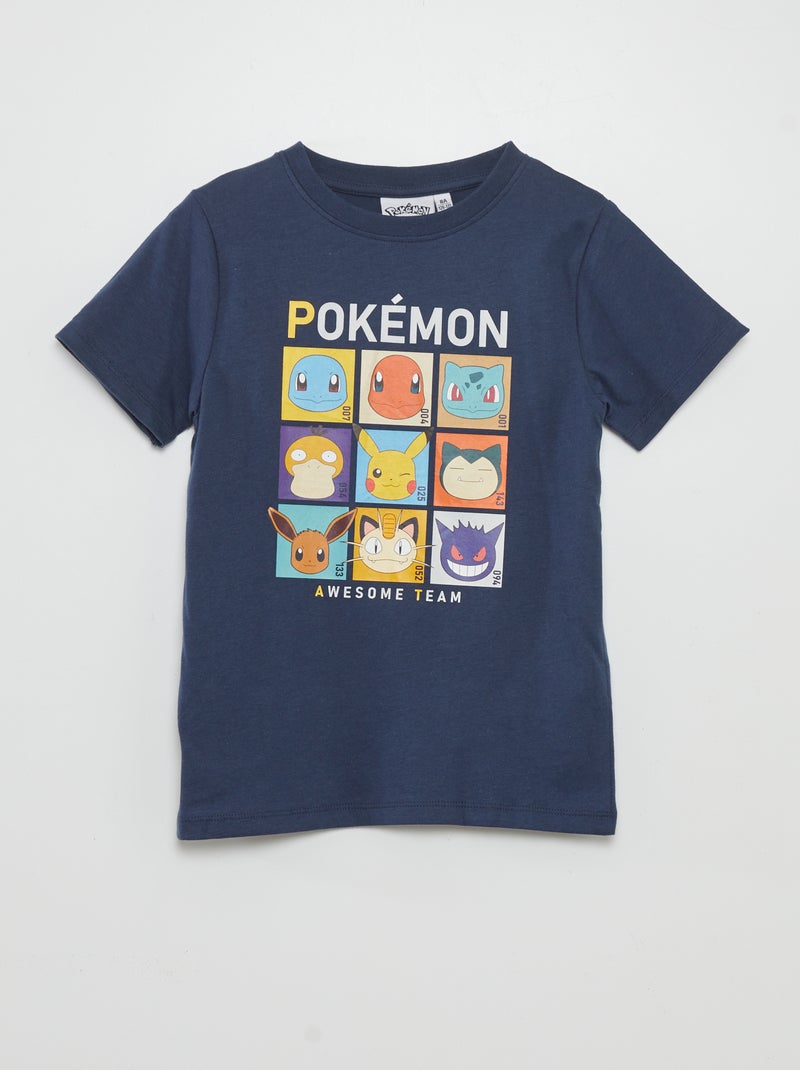 T-shirt 'Pokémon' de manga curta AZUL - Kiabi
