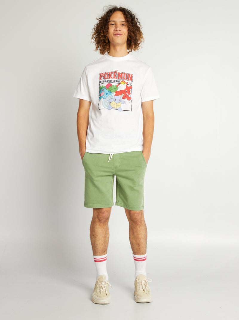 T-shirt 'Pokémon' de manga curta BRANCO - Kiabi