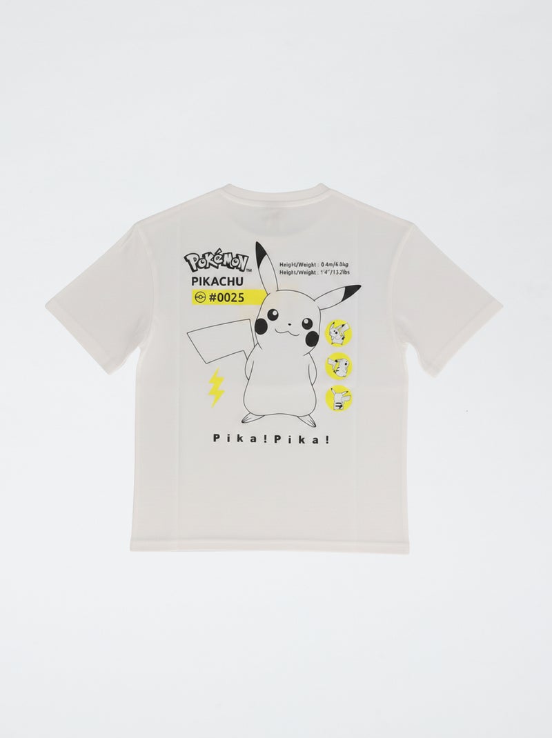 T-shirt 'Pokémon' de manga curta Branco - Kiabi