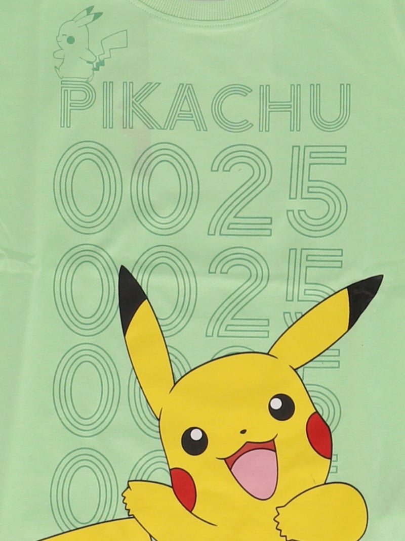 T-shirt 'Pokémon' de manga curta Verde - Kiabi