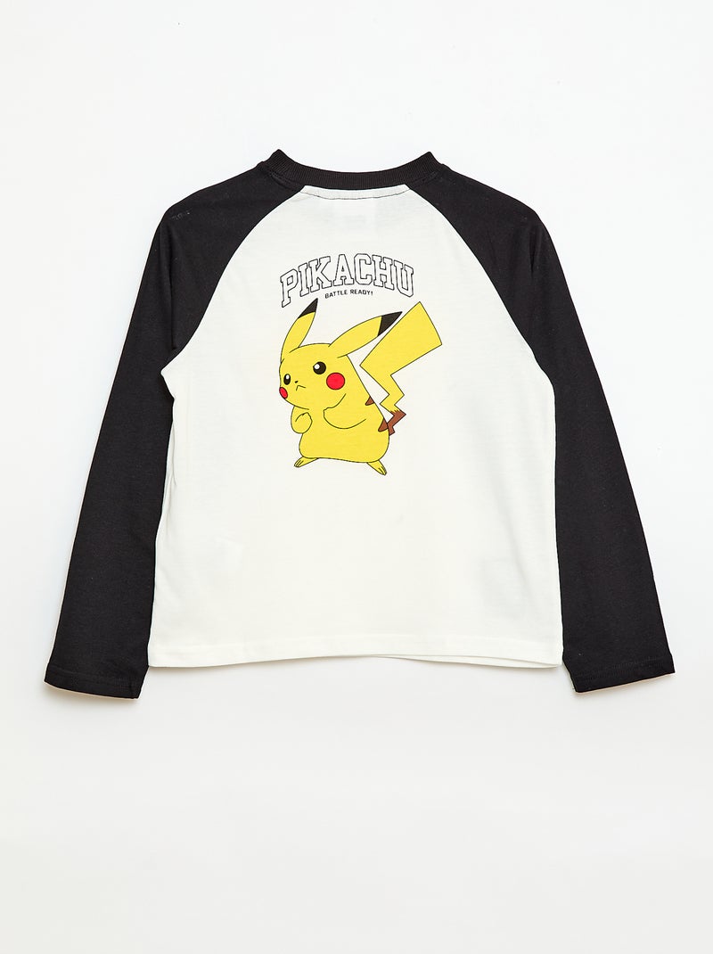 T-shirt 'Pokémon' de mangas compridas Branco - Kiabi