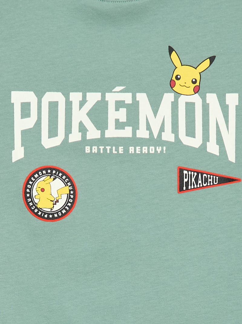 T-shirt Pokémon de mangas compridas Verde - Kiabi