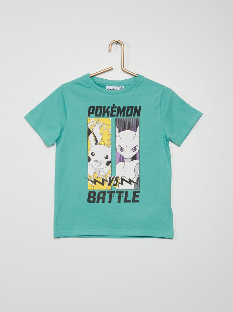 T-shirt 'Pokémon' em jersey VERDE - Kiabi