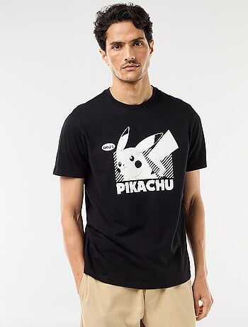 T-shirt 'Pokemon' 'Pikachu' de manga curta