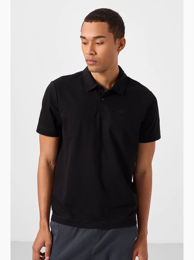 T-shirt polo em malha de mistura de algodão para homem tommy Toupe - Kiabi