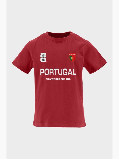 T-shirt portugal criança vermelho | licença oficial fifa world cup 2026 - Kiabi T-shirt portugal criança vermelho | licença oficial fifa world cup 2026 - Kiabi