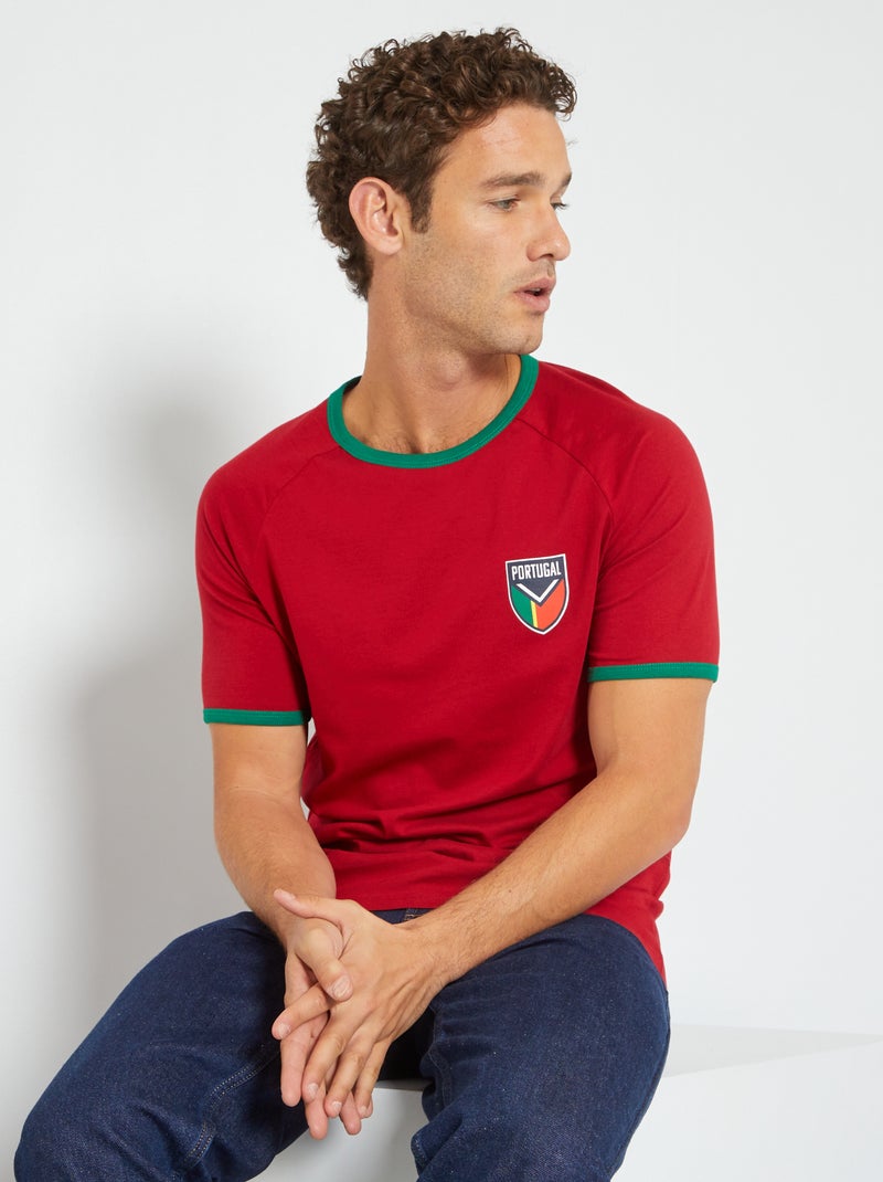 T-shirt 'Portugal' ROXO - Kiabi