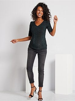 T-shirt pré-mamã brilhante - Kiabi