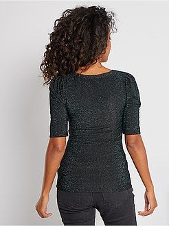 T-shirt pré-mamã brilhante - Kiabi