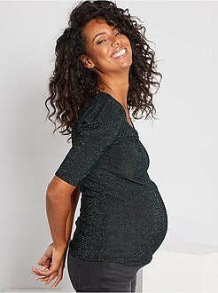 T-shirt pré-mamã brilhante - Kiabi