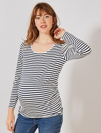 T-shirt pré-mamã com botões - Kiabi