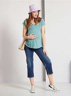 T-shirt pré-mamã com renda - Kiabi