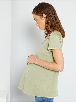 T-shirt pré-mamã com renda - Kiabi