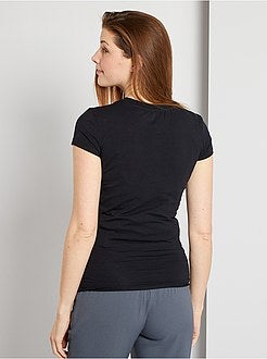 T-shirt pré-mamã gama 'eco-conception' 'anúncio' - Kiabi