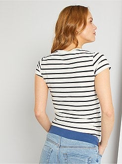 T-shirt pré-mamã gama 'eco-conception' - Kiabi